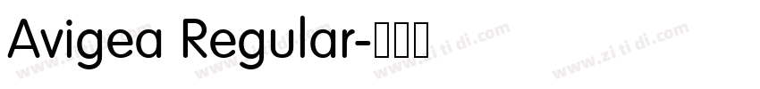 Avigea Regular字体转换